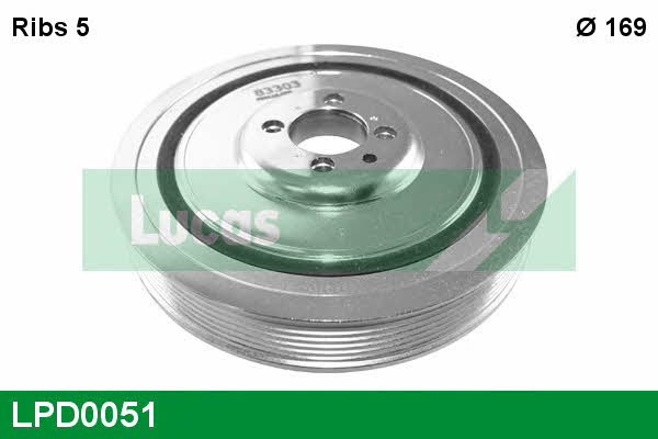 Lucas engine drive LPD0051 Pulley crankshaft LPD0051: Buy near me in Poland at 2407.PL - Good price!