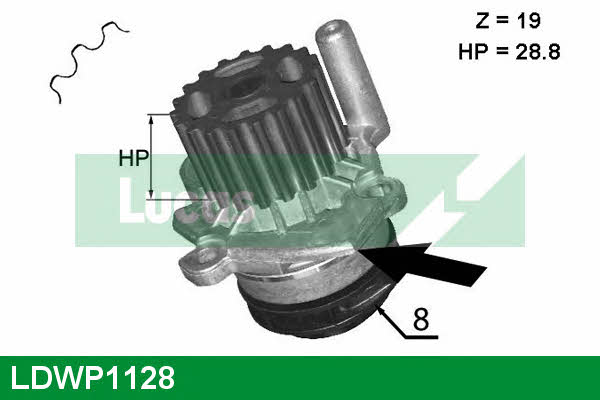 Lucas engine drive LDWP1128 Помпа водяная LDWP1128: Отличная цена - Купить в Польше на 2407.PL!