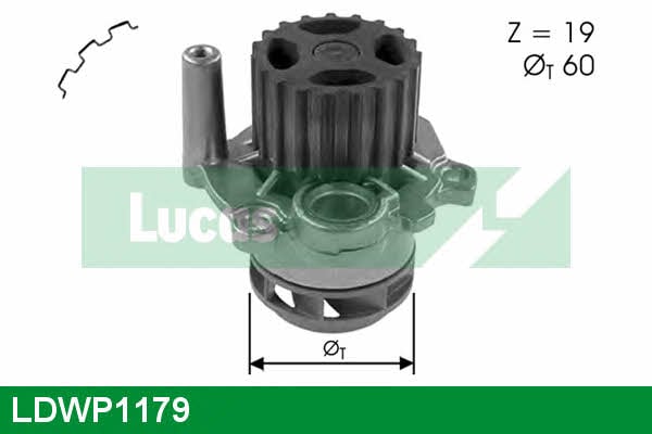 Lucas engine drive LDWP1179 Water pump LDWP1179: Buy near me in Poland at 2407.PL - Good price!