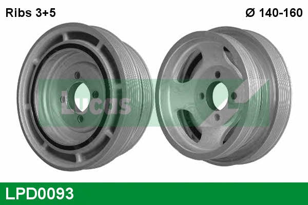Lucas engine drive LPD0093 Pulley crankshaft LPD0093: Buy near me in Poland at 2407.PL - Good price!