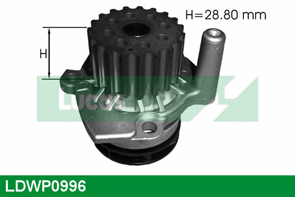 Lucas engine drive LDWP0996 Water pump LDWP0996: Buy near me in Poland at 2407.PL - Good price!