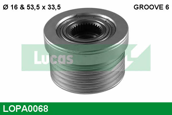 Lucas engine drive LOPA0068 Freewheel clutch, alternator LOPA0068: Buy near me in Poland at 2407.PL - Good price!