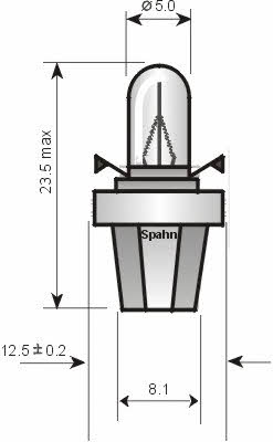 Spahn gluhlampen 2321 Лампа накаливания BAX 12V 2W 2321: Купить в Польше - Отличная цена на 2407.PL!