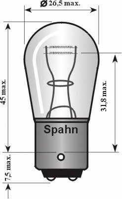 Spahn gluhlampen 4015 Лампа розжарювання P21/5W 24V 21/5W 4015: Приваблива ціна - Купити у Польщі на 2407.PL!