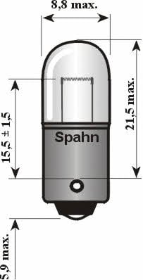 Spahn gluhlampen 4504 Glow bulb T4W 24V 4W 4504: Buy near me in Poland at 2407.PL - Good price!
