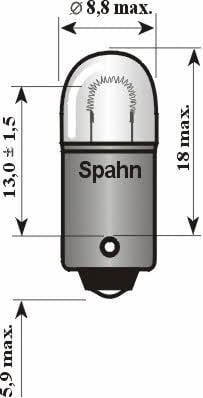 Spahn gluhlampen 2502 Glow bulb T2W 12V 2W 2502: Buy near me in Poland at 2407.PL - Good price!
