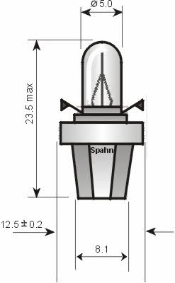 Spahn gluhlampen 2323 Glühlampe BAX 12V 1,2W 2323: Kaufen Sie zu einem guten Preis in Polen bei 2407.PL!