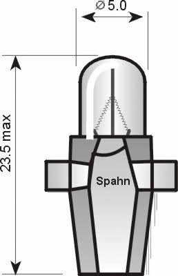 Spahn gluhlampen 4322 Лампа накаливания BAX 24V 1,2W 4322: Отличная цена - Купить в Польше на 2407.PL!