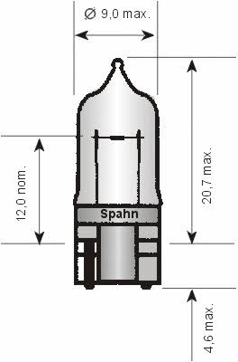 Spahn gluhlampen 783324 Halogen lamp 24V 783324: Buy near me in Poland at 2407.PL - Good price!