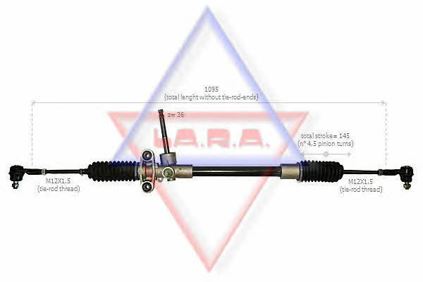 LA.R.A. 170004 Steering Gear 170004: Buy near me in Poland at 2407.PL - Good price!