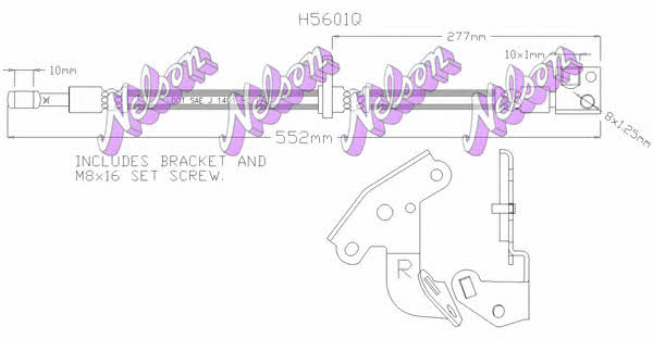 Brovex-Nelson H5601Q Bremsschlauch H5601Q: Kaufen Sie zu einem guten Preis in Polen bei 2407.PL!