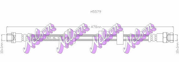 Brovex-Nelson H5579 Brake Hose H5579: Buy near me at 2407.PL in Poland at an Affordable price!