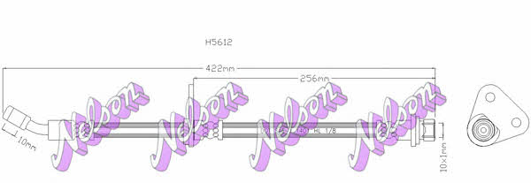 Brovex-Nelson H5612 Przewód hamulcowy elastyczny H5612: Atrakcyjna cena w Polsce na 2407.PL - Zamów teraz!