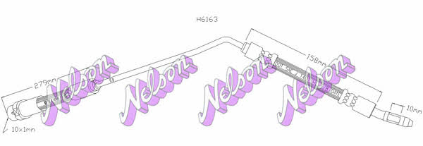 Brovex-Nelson H6163 Przewód hamulcowy elastyczny H6163: Dobra cena w Polsce na 2407.PL - Kup Teraz!