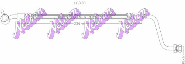 Brovex-Nelson H6838 Bremsschlauch H6838: Kaufen Sie zu einem guten Preis in Polen bei 2407.PL!