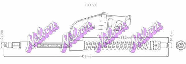 Brovex-Nelson H4468 Brake Hose H4468: Buy near me in Poland at 2407.PL - Good price!