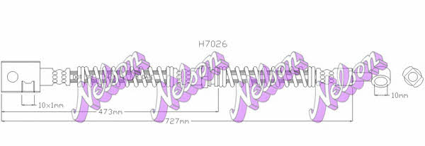 Brovex-Nelson H7026 Brake Hose H7026: Buy near me in Poland at 2407.PL - Good price!