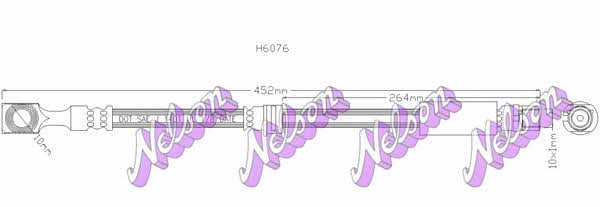 Brovex-Nelson H6076 Przewód hamulcowy elastyczny H6076: Dobra cena w Polsce na 2407.PL - Kup Teraz!