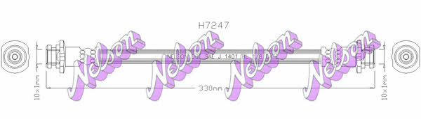 Brovex-Nelson H7247 Przewód hamulcowy elastyczny H7247: Dobra cena w Polsce na 2407.PL - Kup Teraz!