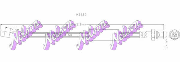Brovex-Nelson H3325 Brake Hose H3325: Buy near me at 2407.PL in Poland at an Affordable price!