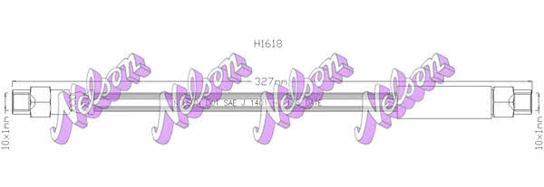 Brovex-Nelson H1618 Przewód hamulcowy elastyczny H1618: Dobra cena w Polsce na 2407.PL - Kup Teraz!