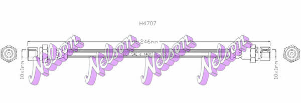 Brovex-Nelson H4707 Przewód hamulcowy elastyczny H4707: Atrakcyjna cena w Polsce na 2407.PL - Zamów teraz!