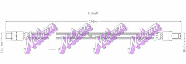 Brovex-Nelson H1660 Przewód hamulcowy elastyczny H1660: Dobra cena w Polsce na 2407.PL - Kup Teraz!