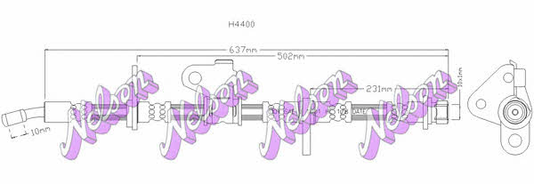 Brovex-Nelson H4400 Bremsschlauch H4400: Kaufen Sie zu einem guten Preis in Polen bei 2407.PL!