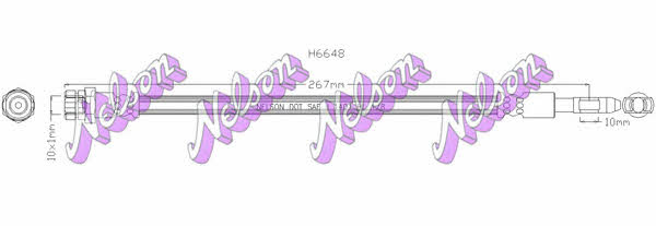 Brovex-Nelson H6648 Тормозной шланг H6648: Отличная цена - Купить в Польше на 2407.PL!