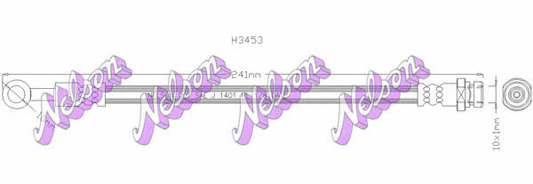 Brovex-Nelson H3453 Brake Hose H3453: Buy near me in Poland at 2407.PL - Good price!