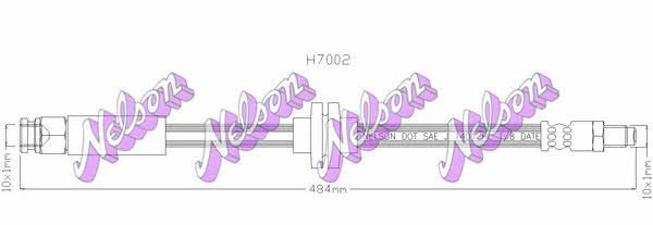 Brovex-Nelson H7002 Тормозной шланг H7002: Отличная цена - Купить в Польше на 2407.PL!