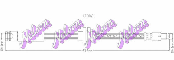 Brovex-Nelson H7002 Гальмівний шланг H7002: Купити у Польщі - Добра ціна на 2407.PL!