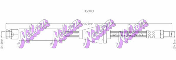 Brovex-Nelson H5908 Brake Hose H5908: Buy near me in Poland at 2407.PL - Good price!