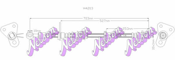 Brovex-Nelson H4203 Гальмівний шланг H4203: Приваблива ціна - Купити у Польщі на 2407.PL!