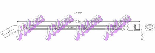 Brovex-Nelson H5857 Przewód hamulcowy elastyczny H5857: Dobra cena w Polsce na 2407.PL - Kup Teraz!