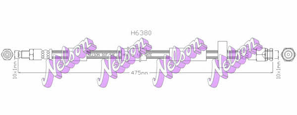 Brovex-Nelson H6380 Тормозной шланг H6380: Отличная цена - Купить в Польше на 2407.PL!