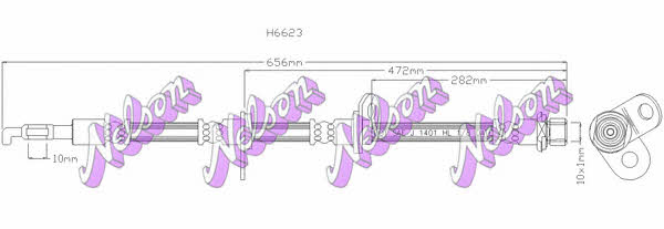 Brovex-Nelson H6623 Гальмівний шланг H6623: Приваблива ціна - Купити у Польщі на 2407.PL!