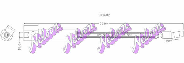 Brovex-Nelson H3602 Przewód hamulcowy elastyczny H3602: Dobra cena w Polsce na 2407.PL - Kup Teraz!