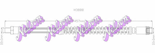 Brovex-Nelson H3888 Brake Hose H3888: Buy near me in Poland at 2407.PL - Good price!