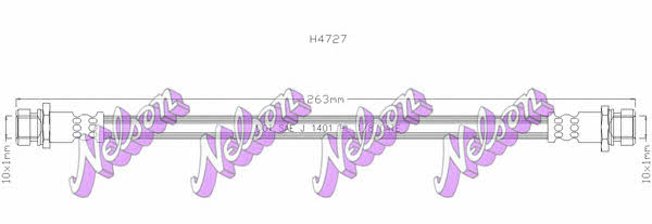 Brovex-Nelson H4727 Przewód hamulcowy elastyczny H4727: Dobra cena w Polsce na 2407.PL - Kup Teraz!
