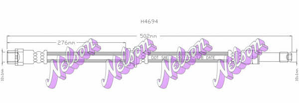 Brovex-Nelson H4694 Bremsschlauch H4694: Kaufen Sie zu einem guten Preis in Polen bei 2407.PL!