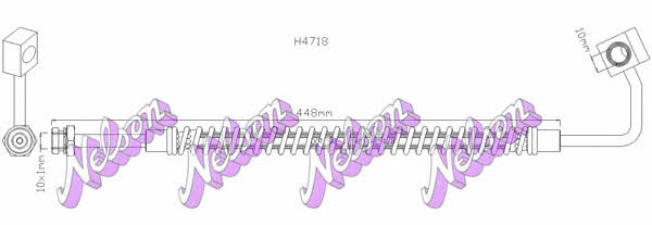 Brovex-Nelson H4718 Гальмівний шланг H4718: Приваблива ціна - Купити у Польщі на 2407.PL!