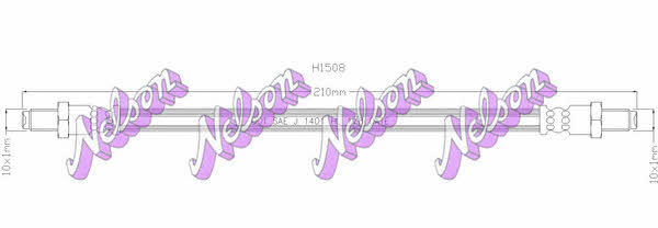 Brovex-Nelson H1508 Brake Hose H1508: Buy near me in Poland at 2407.PL - Good price!