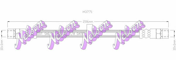 Brovex-Nelson H3771 Гальмівний шланг H3771: Приваблива ціна - Купити у Польщі на 2407.PL!