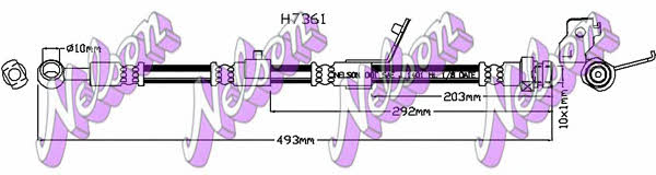 Brovex-Nelson H7361 Тормозной шланг H7361: Отличная цена - Купить в Польше на 2407.PL!