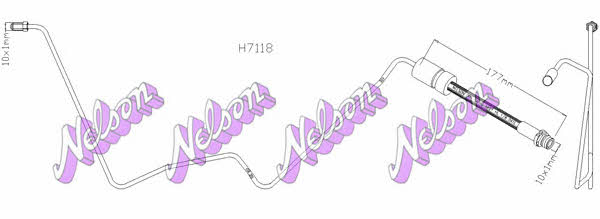 Brovex-Nelson H7118 Тормозной шланг H7118: Отличная цена - Купить в Польше на 2407.PL!