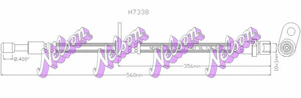 Brovex-Nelson H7338 Bremsschlauch H7338: Kaufen Sie zu einem guten Preis in Polen bei 2407.PL!