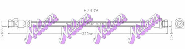 Brovex-Nelson H7439 Przewód hamulcowy elastyczny H7439: Dobra cena w Polsce na 2407.PL - Kup Teraz!