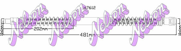 Brovex-Nelson H7612 Przewód hamulcowy elastyczny H7612: Dobra cena w Polsce na 2407.PL - Kup Teraz!