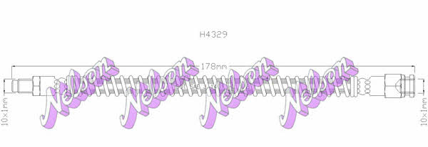 Brovex-Nelson H4329 Bremsschlauch H4329: Kaufen Sie zu einem guten Preis in Polen bei 2407.PL!